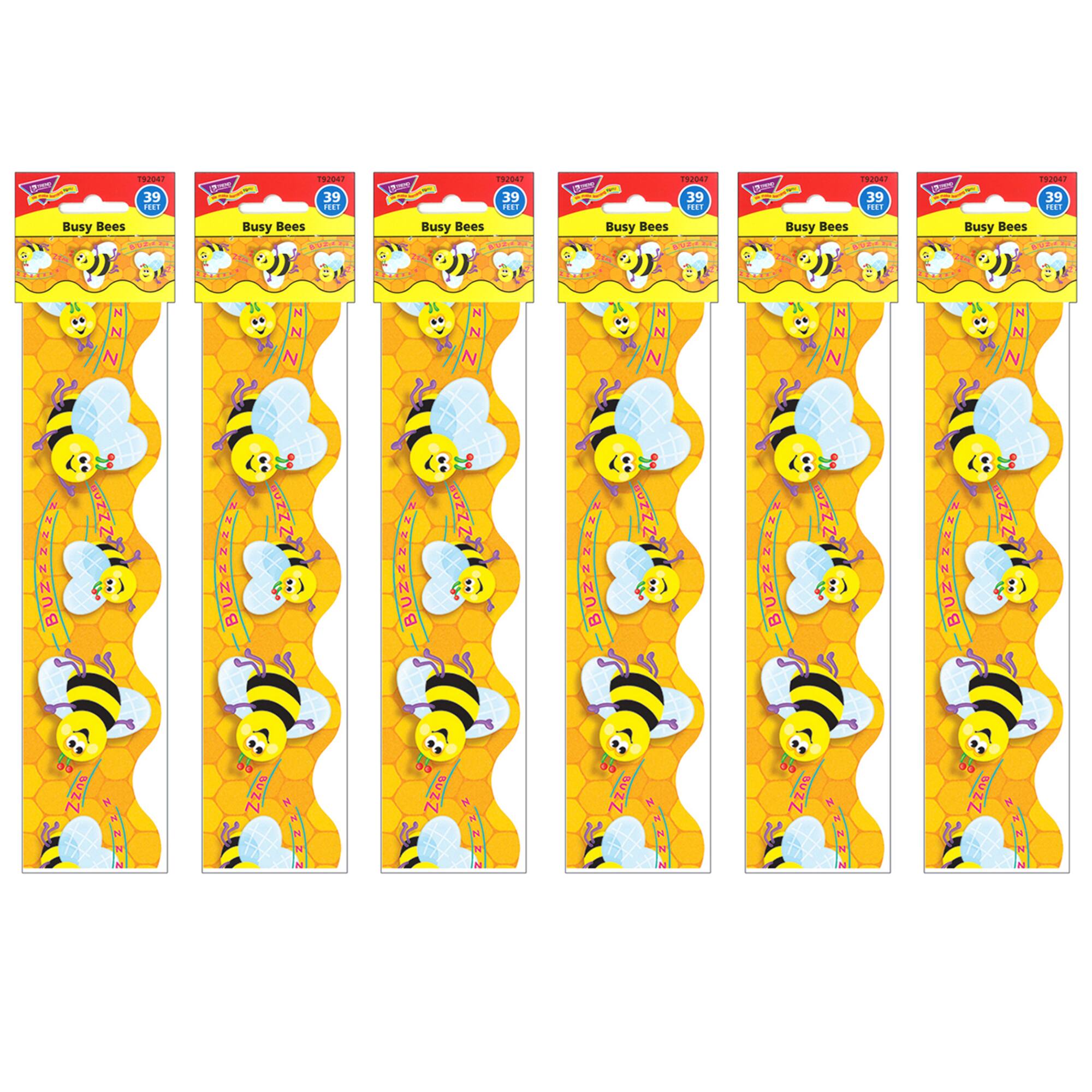 Trend Enterprises® Terrific Trimmers® Busy Bees Borders, 234ft.